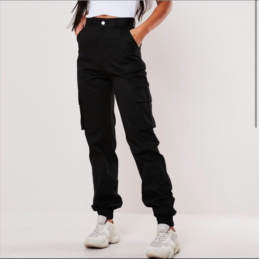 Black cargo pants